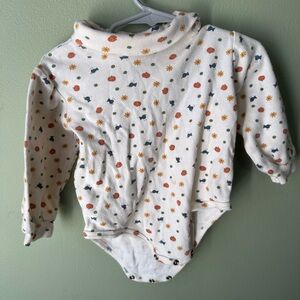 Cozy Cream Patterned Kids One Piece